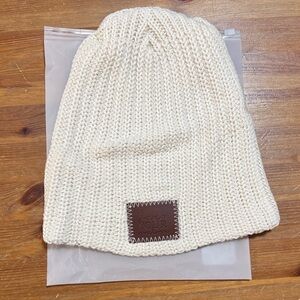 Love Your Melon Cream Knit Beanie